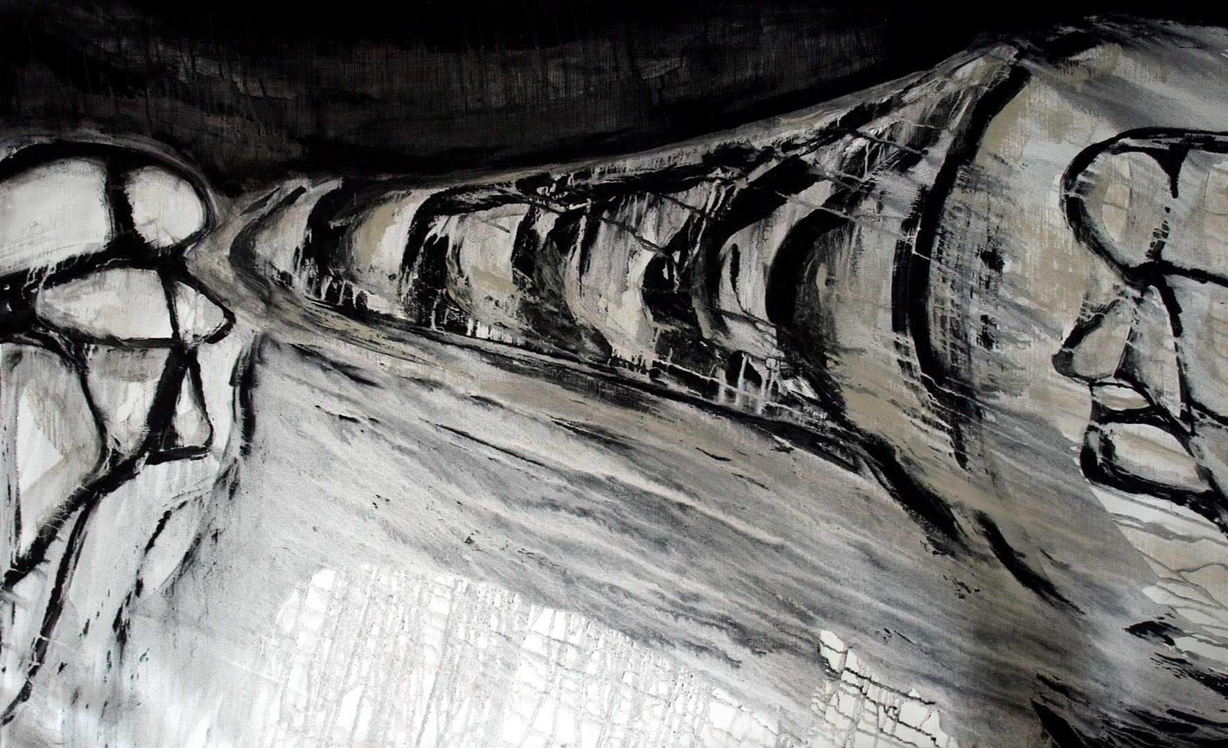 Érosion eólica - Pintura / Peinture. Medium: Acrylic on canvas, Year: 2015. — Estela Currao.