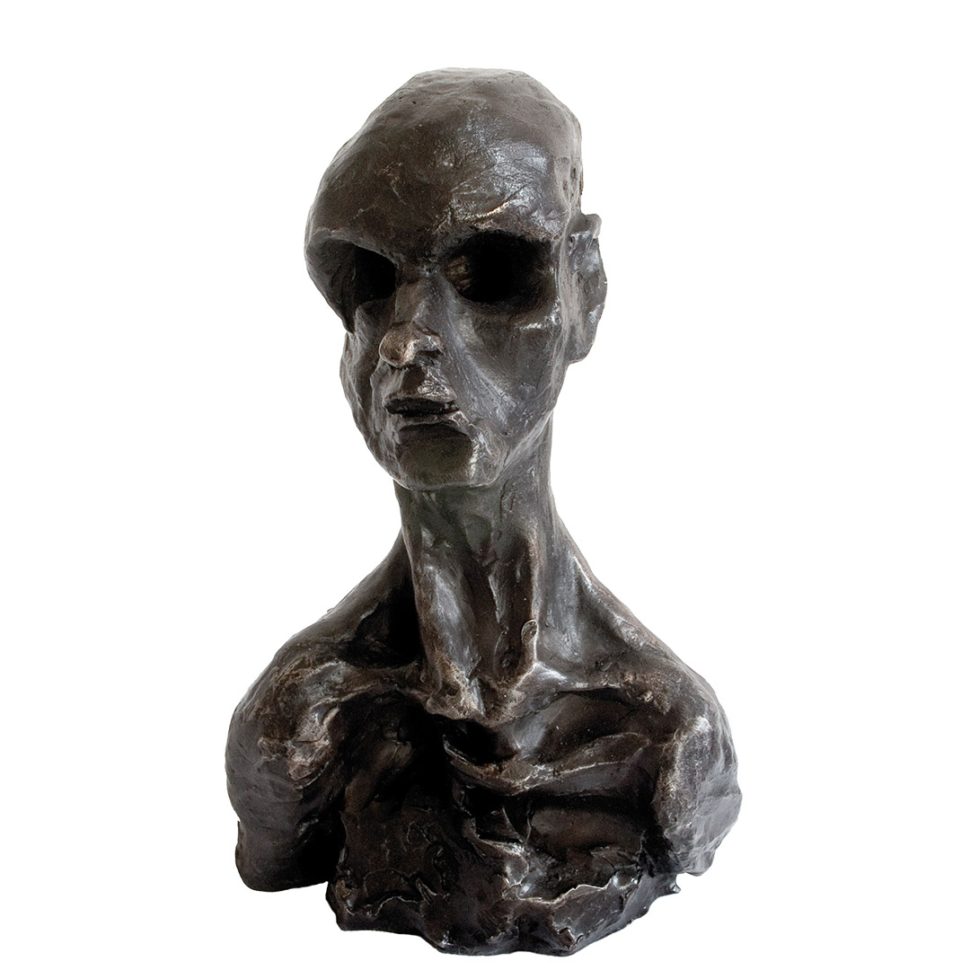 Democrite - Escultura / Sculpture. Medium: Bronze 1/8, Year: 2006. — Estela Currao.