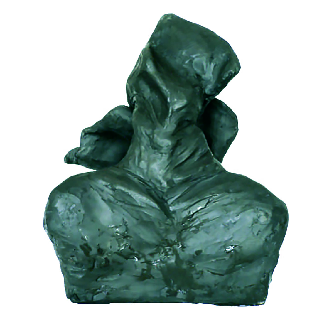 Le cri - Escultura / Sculpture. Medium: Patinated terracotta, Year: 2005. — Estela Currao.