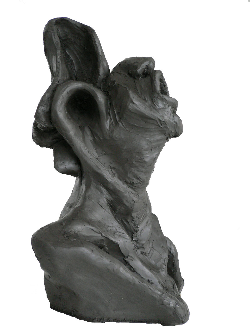 L'Appel - Escultura / Sculpture. Medium: Patinated terracotta, Year: 2005. — Estela Currao.