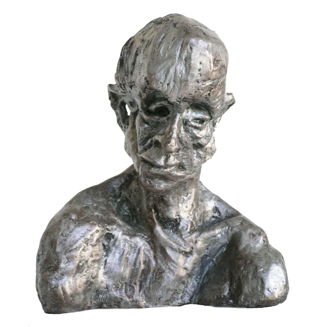 La mirada ausente - Escultura / Sculpture. Medium: Bronze 1/8, Year: 2006. — Estela Currao.