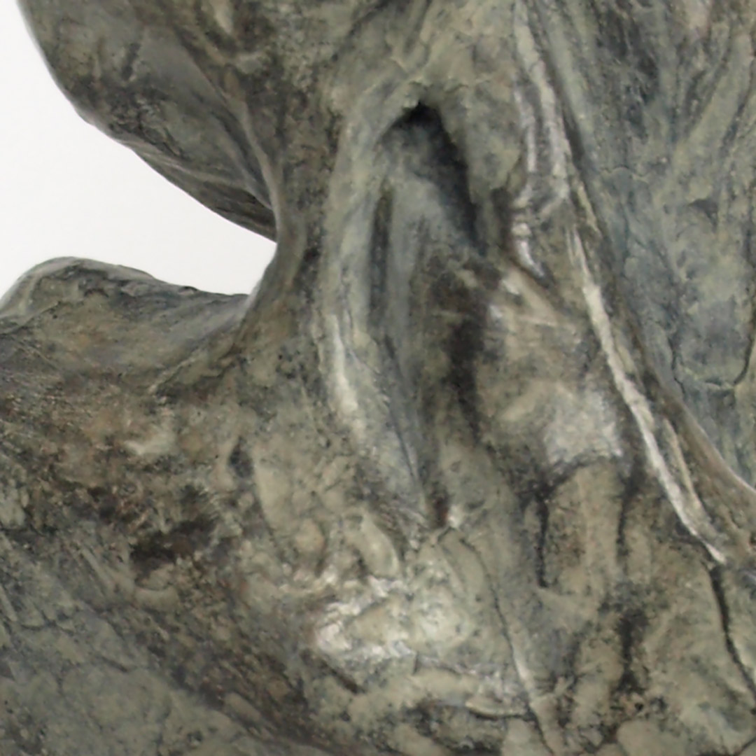 Le Pendu - Escultura / Sculpture. Medium: Patinated terracotta, Year: 2005. — Estela Currao.