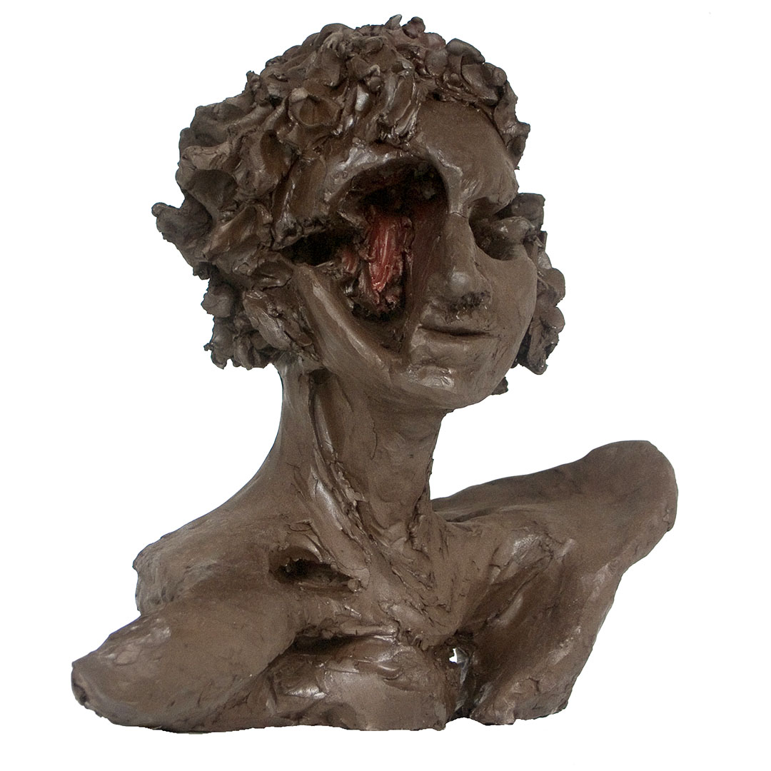 Exploration intérieure - Escultura / Sculpture. Medium: Patinated terracotta, Year: 2006. — Estela Currao.